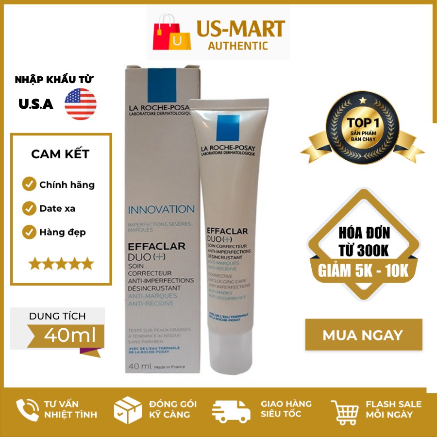 Kem Ngừa Mụn Thâm LA ROCHE-POSAY EFFACLAR DUO+