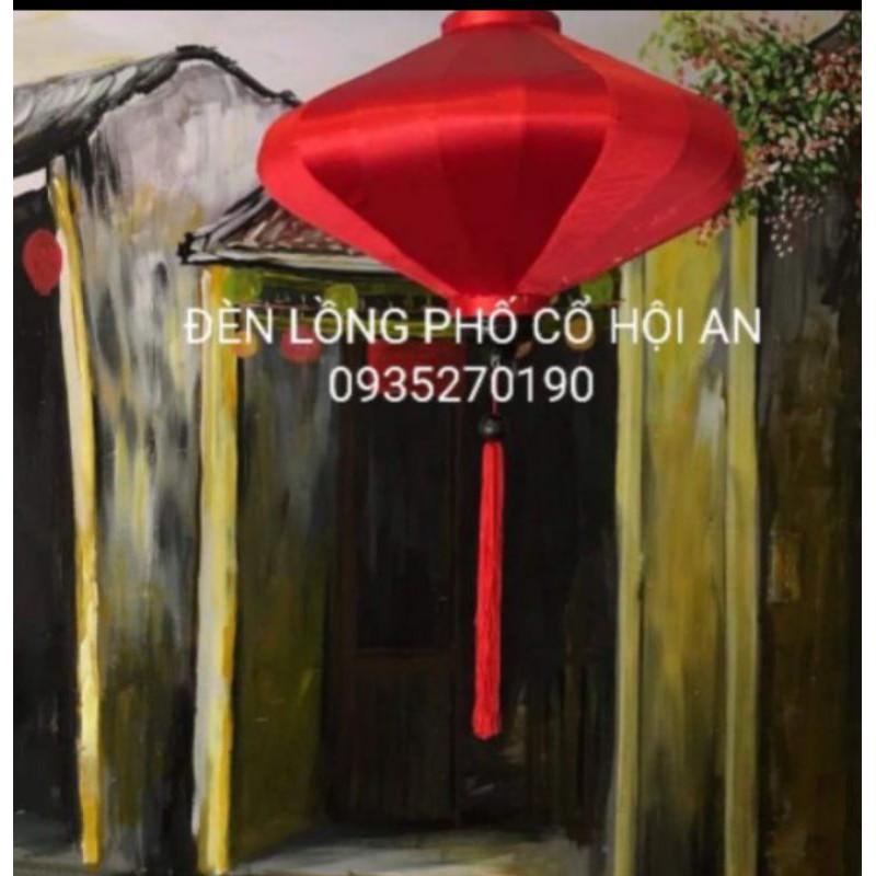 Đèn lồng hội an vải phi bóng hình đĩa bay size 45