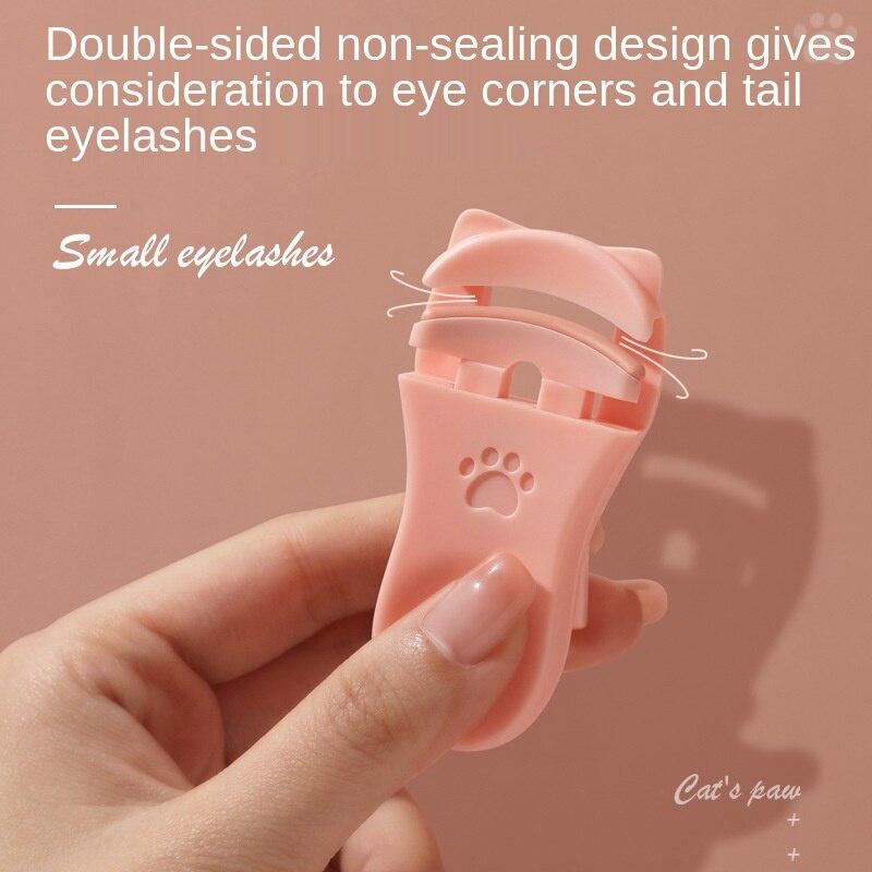 Dụng cụ uốn cong lông mi tự nhiên thiết kế hình chân mèo dễ thương