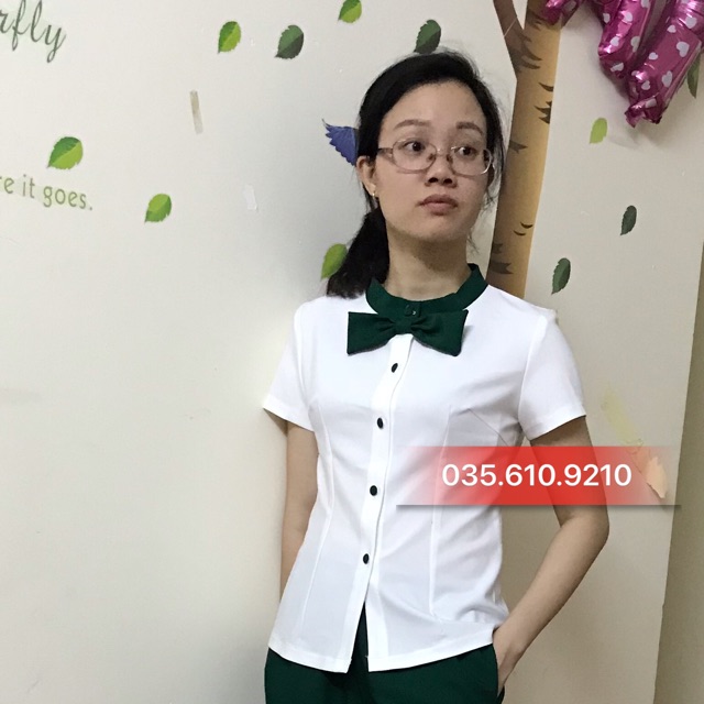 Đồng Phục Spa, Đồng Phục Thẩm Mỹ Chất Cotton Đẹp Màu Xanh Lá Đậm