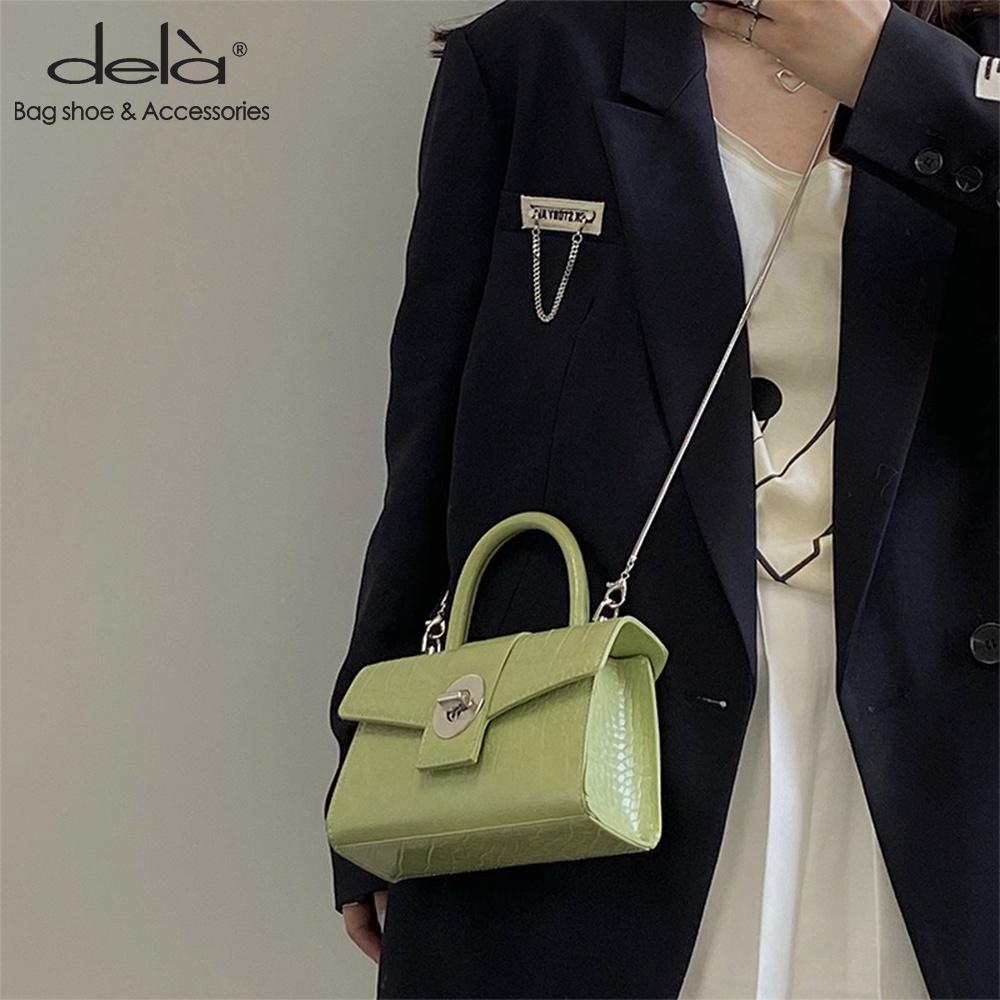 Dela Túi Đeo Chéo Giả Da Cá Sấu Thời Trang Dành Cho Nữ