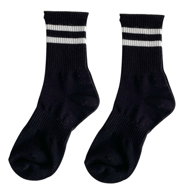 1 đôi vớ cotton dài 10m họa tiết kẻ sọc nhiều màu sắc dễ thương dành cho nữ