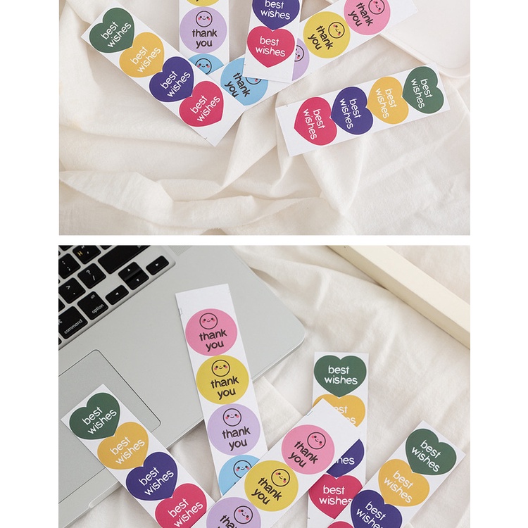 Sticker Dán Trang Trí Hình Mặt Cười Dễ Thương Phong Cách Hàn Quốc