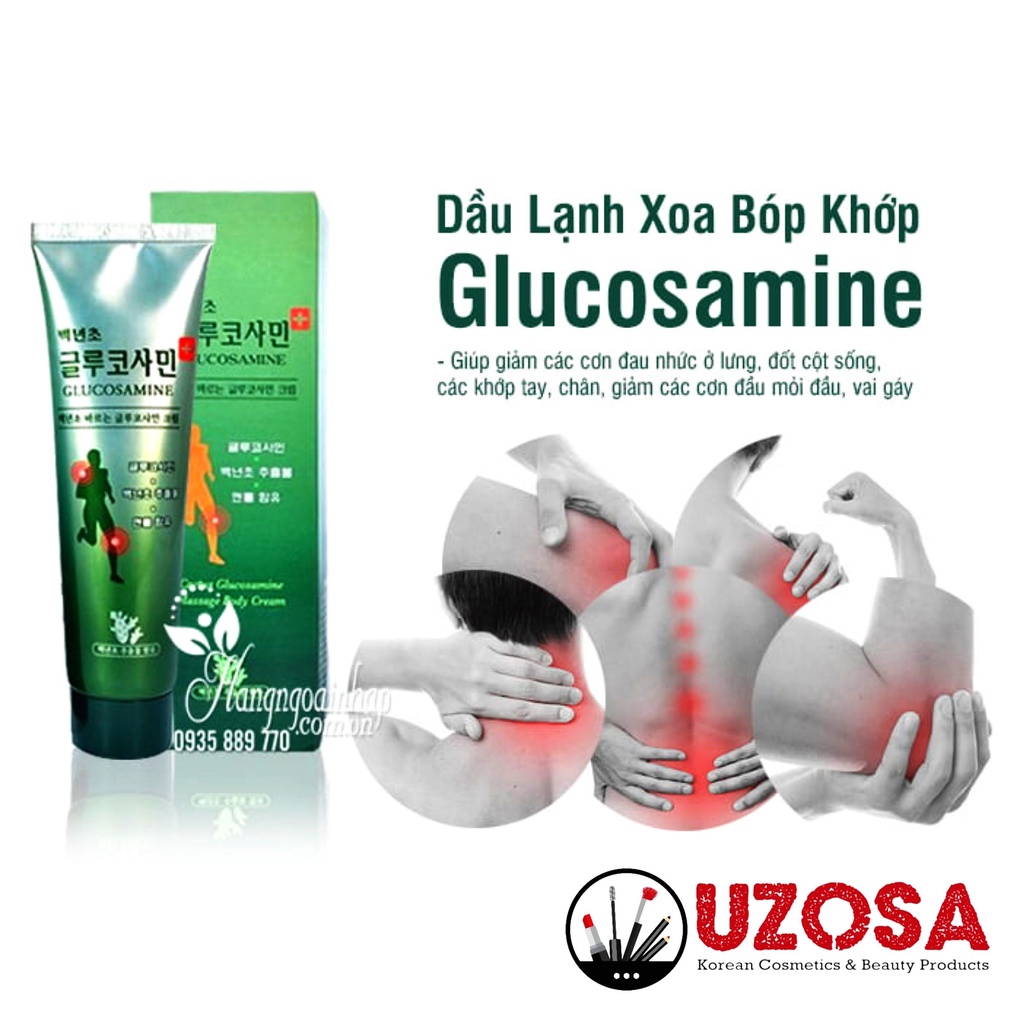 Dầu lạnh xoa bóp khớp Glucosamine Hàn Quốc giảm mỏi nhức chấn thương nhanh chóng hiệu quả HÀNG AIR UZOSA DAL01