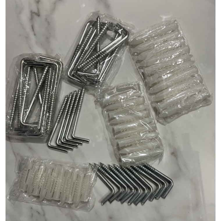 Móc màn chữ L kèm nở