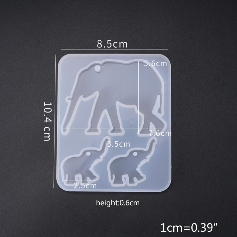 Bộ 3 Khuôn Silicone Hình Voi / Lạc Đà Đáng Yêu
