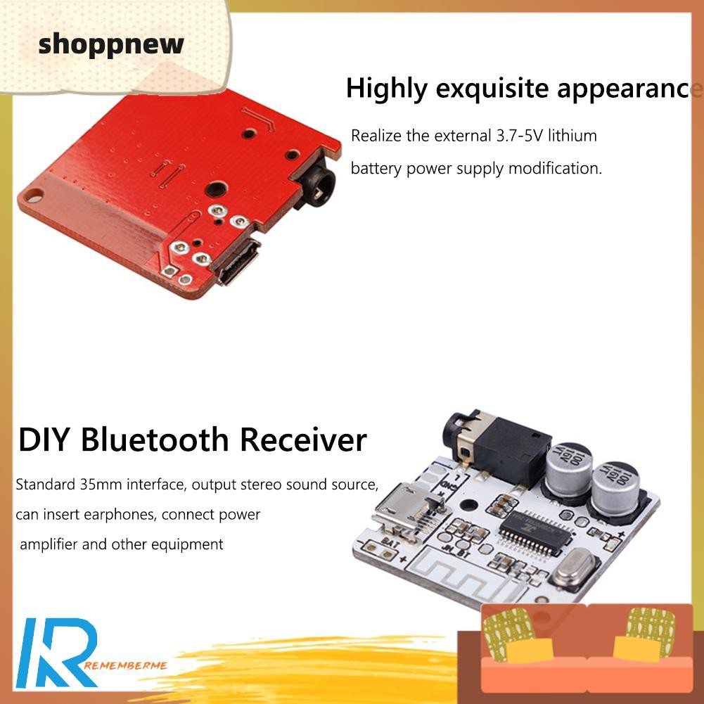 Shoppnew Bluetooth Audio Receiver Board Bluetooth 5.0 MP3 Lossless Decoder Module