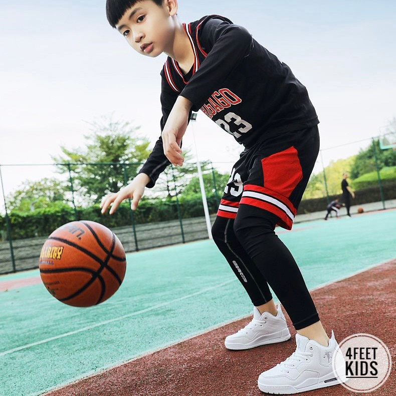 SneakerJ3 MidBlue cho bé trai bé gái từ 5-16 tuổi, mẫu sneaker thể thao đi liền cùng năm tháng oufit siêu đỉnh cho bé