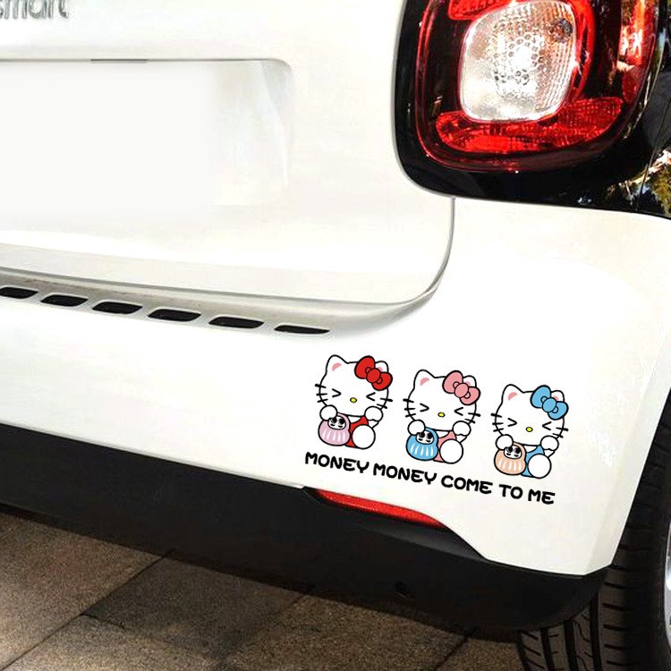 Sticker Hello Kitty Dán Trang Trí Xe Hơi