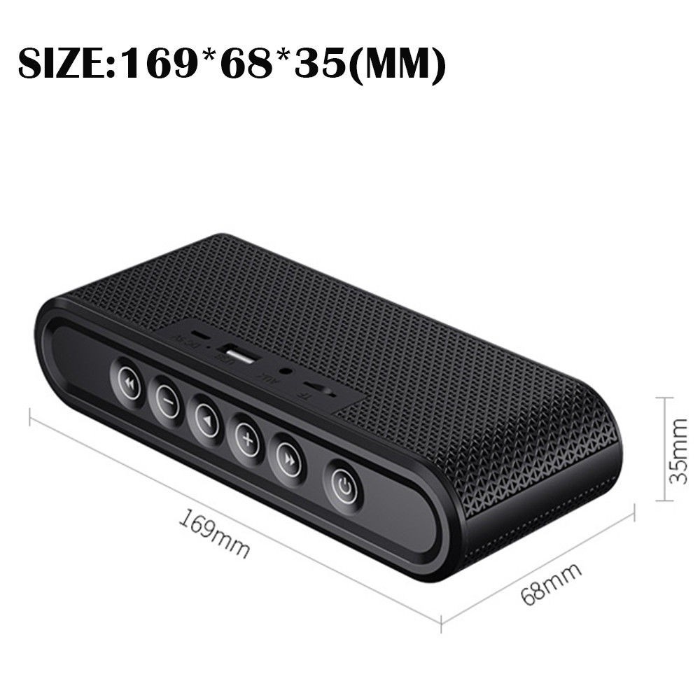 Loa bluetooth manovo x6 nút bấm cảm ứng, siêu bass vỏ nhôm nguyên khối công suất 6W thời gian sử dụng 8H