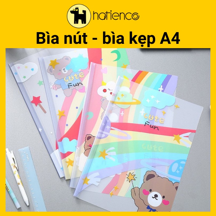 Bìa đựng hồ sơ, bìa kẹp hồ sơ A4 hình hoạt hình dễ thương