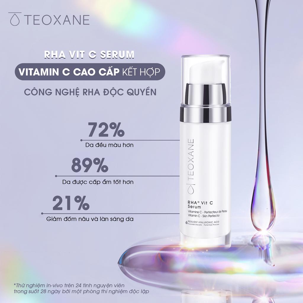 Combo Serum làm sáng, săn chắc da Teoxane RHA Vit C Serum + Kem chống Nắng Teoxane Advanced Perfecting Shield SPF 30