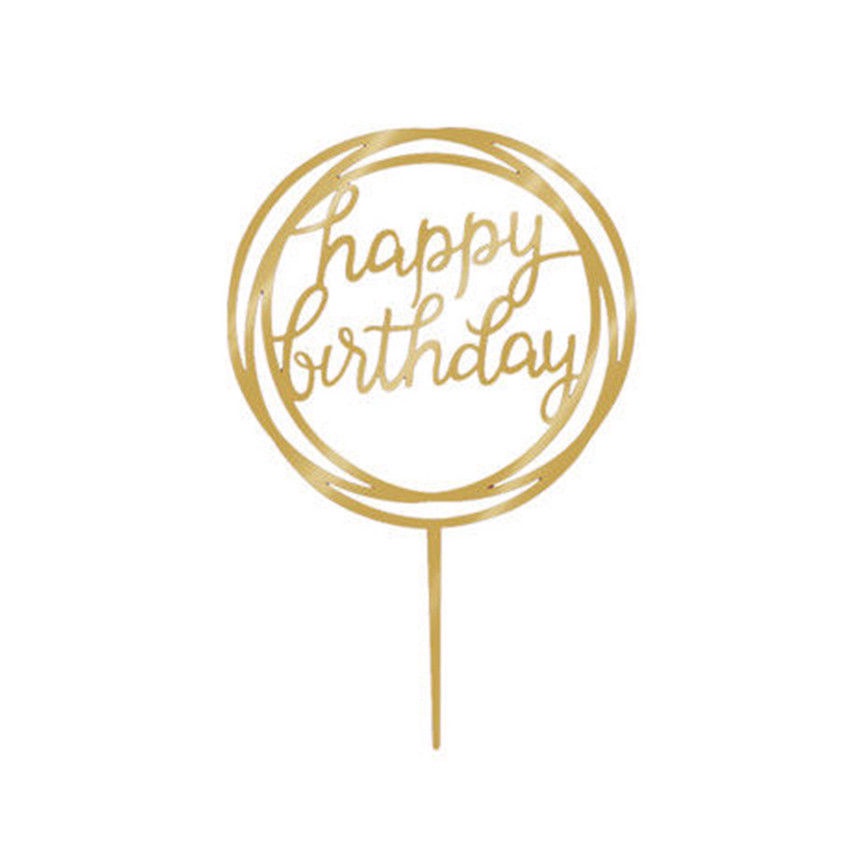 [Mới] Que Cắm Trang Trí Bánh Sinh Nhật 9 Loại Bằng Nhựa Acrylic