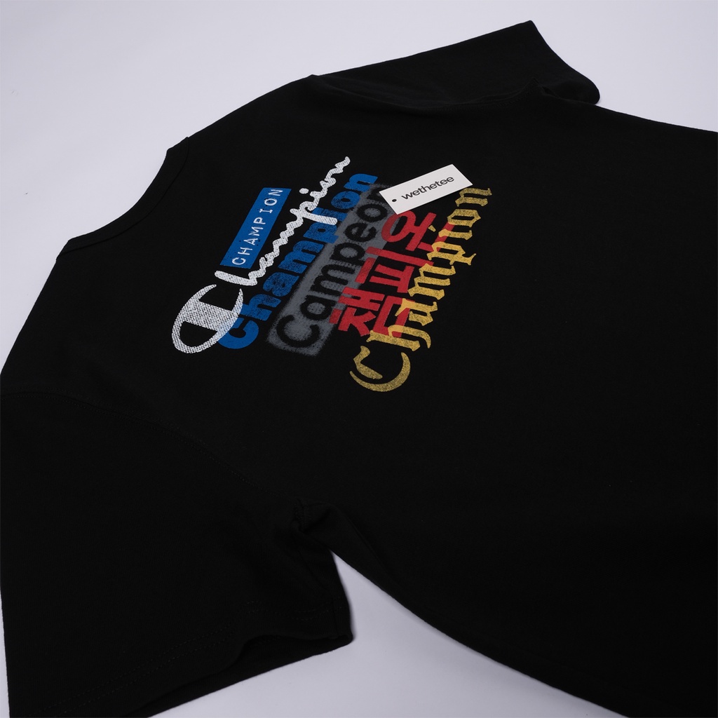 Áo Champion Heritage Multi-Language Logos, Black