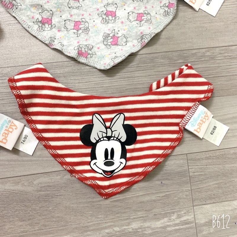 Sét 5 yếm xuất dư hãng Disney chất cotton mềm mịn cho bé trai và bé gái từ ss-2y