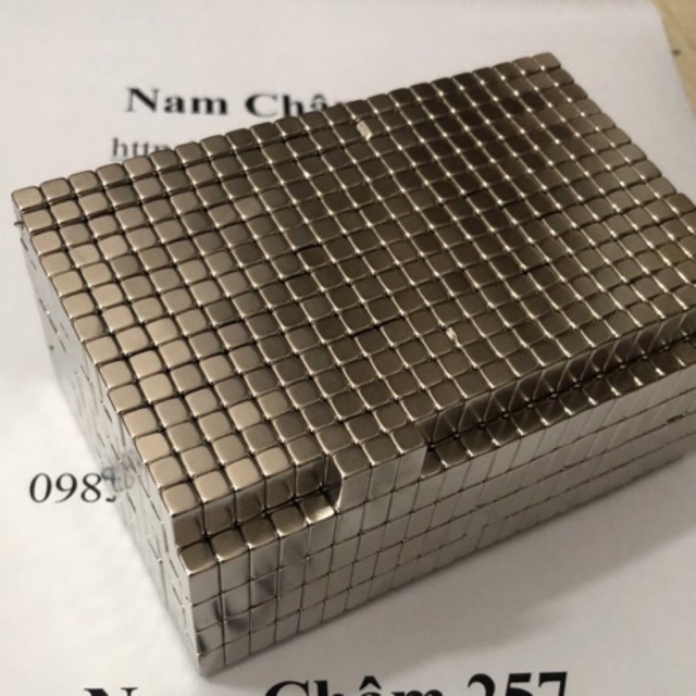 [Xả Kho]50 viên nam châm viên 10x5x5mm, loại nam châm trắng đất hiếm hính chữ nhật.