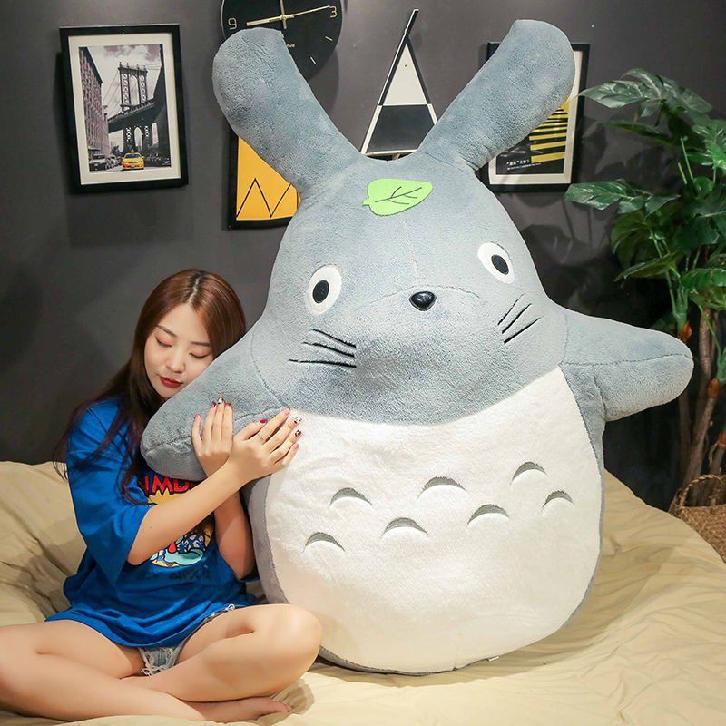 Cô gái búp bê Totoro dễ thương Đồ chơi sang trọng Đồ chơi gấu trúc búp bê giường búp bê gối quà sinh nhật