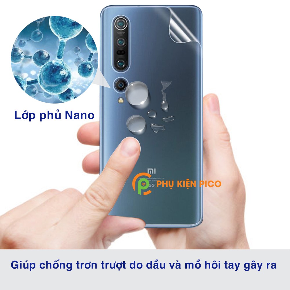 Dán lưng Mi 10 Pro full mặt lưng dẻo trong suốt PPF tự phục hồi vết xước - Dán lưng Xiaomi Mi 10 Pro