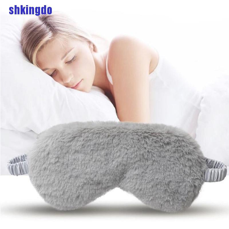 Bịt mắt ngủ bằng lông nhung mềm mại xếp gọn tiện dụng