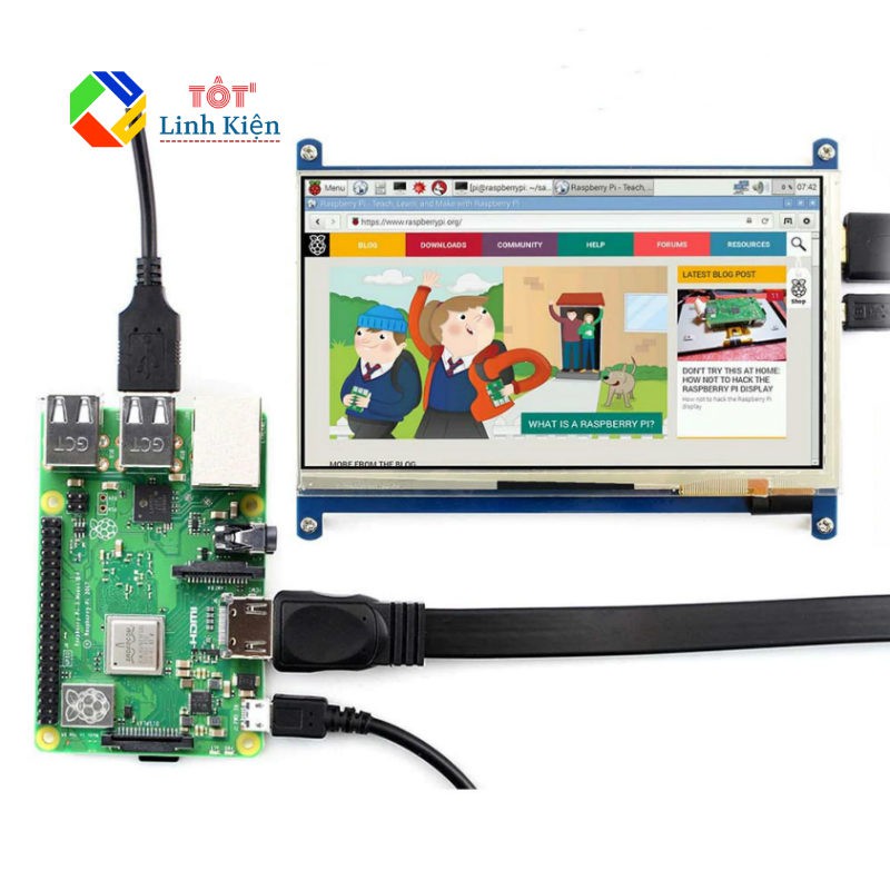 Màn Hinh LCD 7 Inch (C) HDMI 1024x600 IPS Cảm Ứng Điện Dung - Screen Raspberry Pi | BigBuy360 - bigbuy360.vn