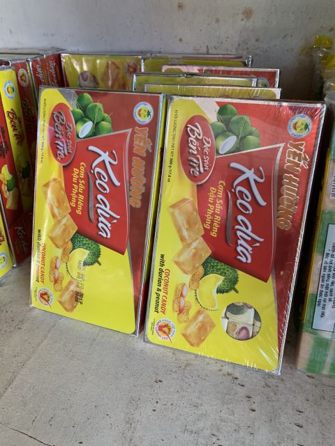 Kẹo dừa cơm sầu riêng Đậu Phộng Yến Hương 500g-DATE mới