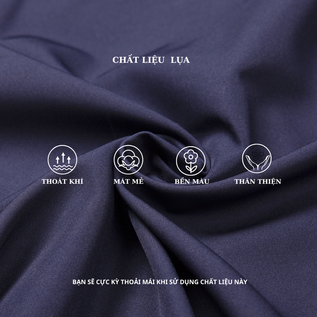 Áo sơ mi nam trung niên THÁI KHANG vải lụa co giãn form classic AHOP11