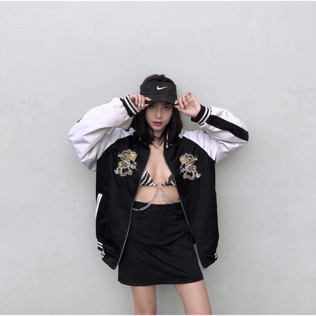 Áo khoác dù bomber RỒNG 🐉❤️FREESHIP❤️Nam nữ unisex