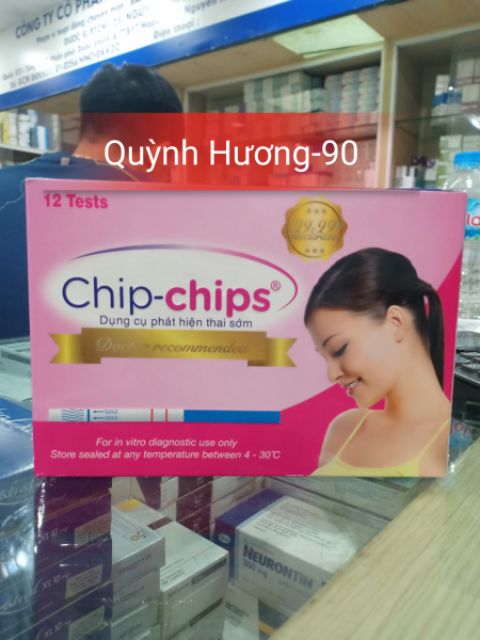 Que thử thai Chip-Chips nhanh,chính xác,phát hiện thai sớm