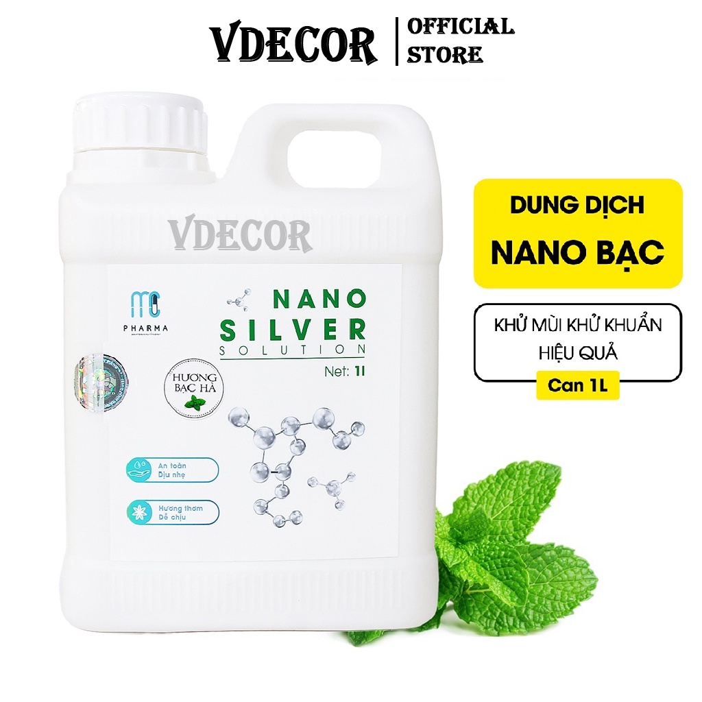 Máy diệt khuẩn Nano Vdecor diệt hầu hết vi khuẩn, đánh bay mùi hôi ẩm mốc (Kèm chai 1000ml)