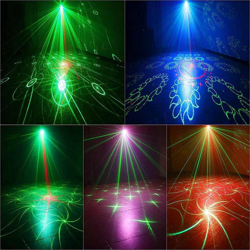 Đèn Laser Phòng Bay Mini Cảm Biến Theo Nhạc Dùng Cho Phòng Bay Karaoke Bar...