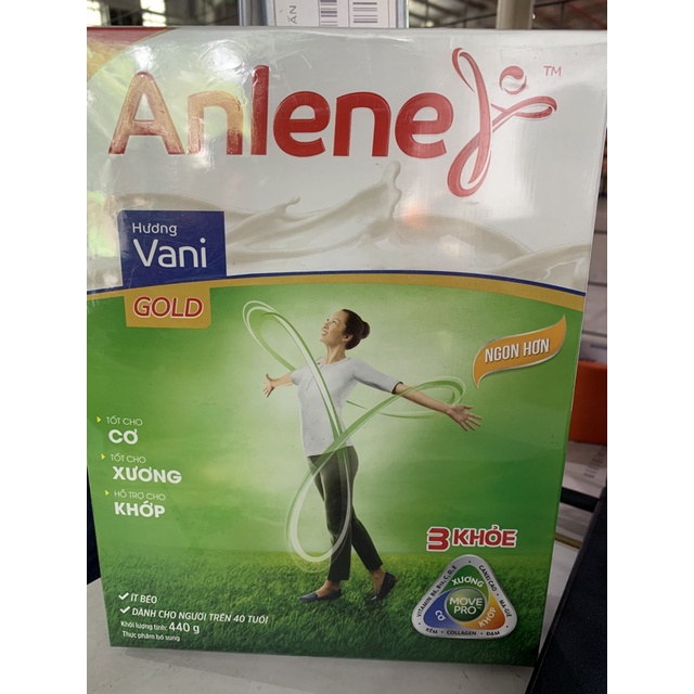 Sữa bột Anlene Gold Movepro Hộp 440g (Vani (trên 40 tuổi))