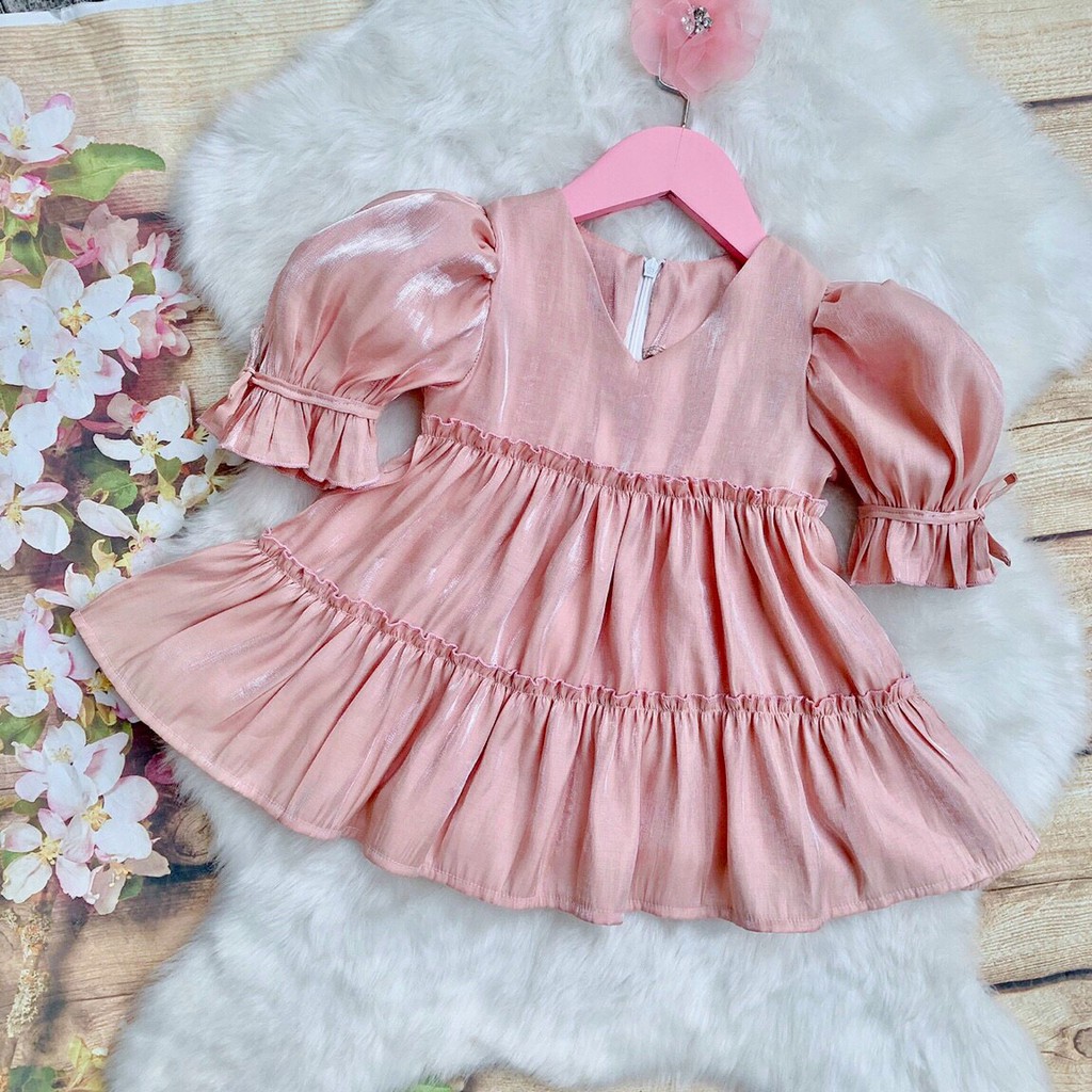 Váy cho bé gái từ 1 - 8 tuổi, đầm thời trang trẻ em hàng thiết kế cao cấp VNXK cho bé từ 6- 32 kg
