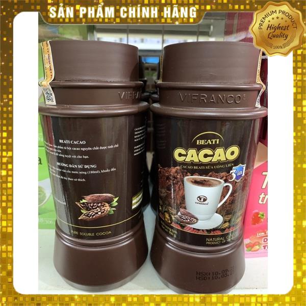 BỘT CACAO BEAUTI NGUYÊN CHẤT (3IN1) LỌ NHỰA 500G