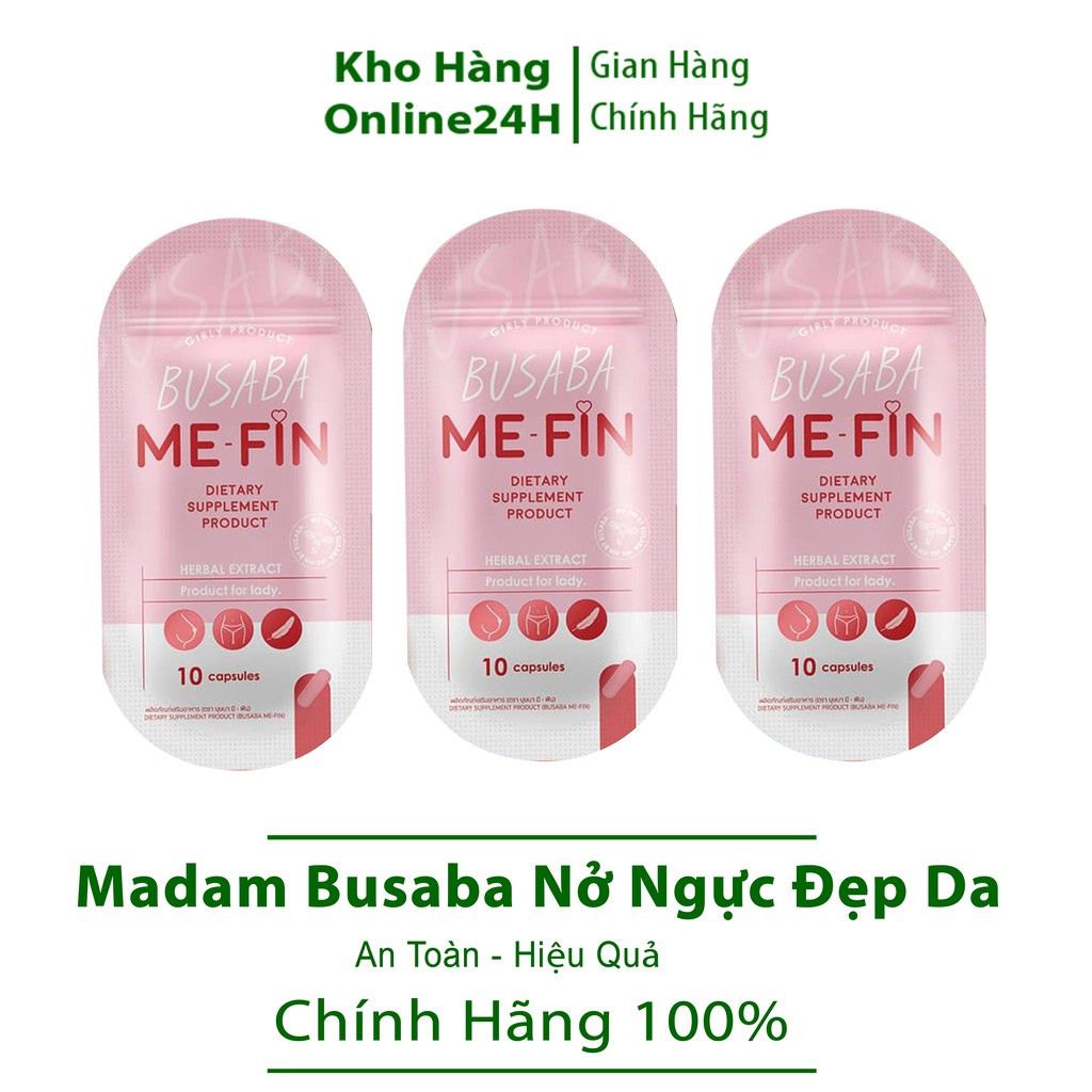 3 Gói Nở Ngực Madam Busaba Thái Lan / Gói 7 Viên Mẫu Mới | BigBuy360 - bigbuy360.vn