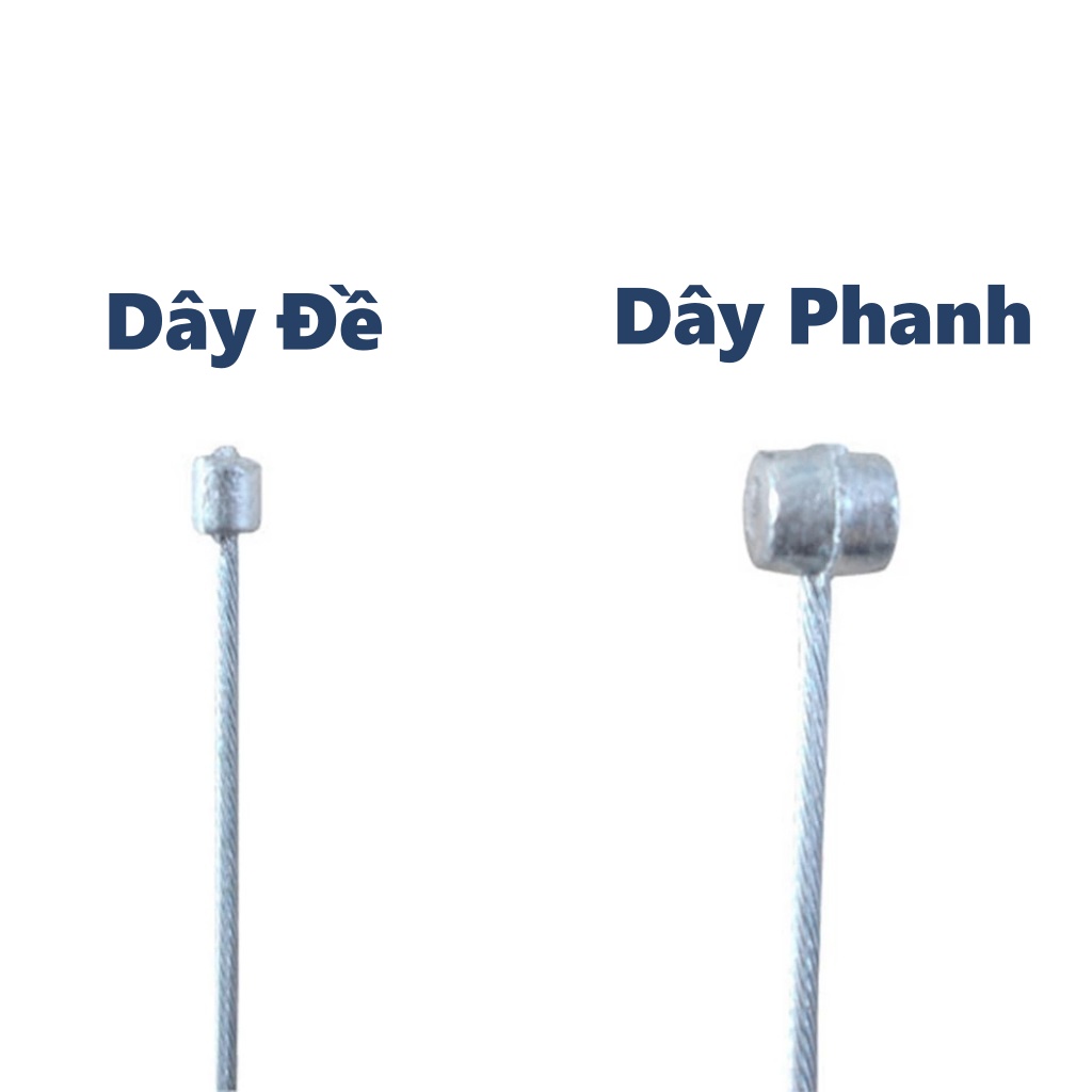 Bộ 5 Dây Phanh - Dây Đề Xe Đạp Thể Thao MTB 1.7M, 2M