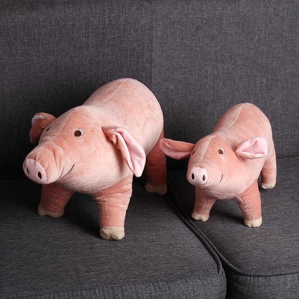 Thú Nhồi Bông Hình Con Heo Màu Cầu Vồng Siêu Mềm