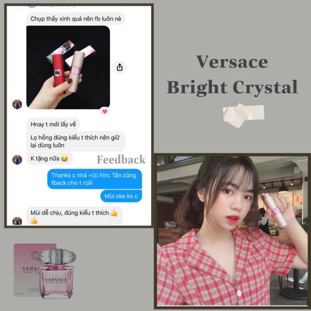 VERSACE BRIGHT CRYSTAL - Nước hoa mini 20ml