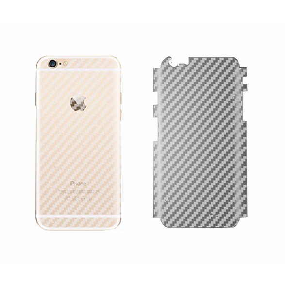 Miếng Dán Mặt Sau Vân Carbon Cho iPhone 5/ 6/ 6S/ 7/ 6 Plus/ 6S Plus/ 7 Plus/ 8 Plus(Trong Suốt) (COMBO 2 - 3 MIẾNG DÁN)