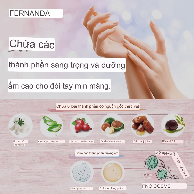 Kem dưỡng da tay Nước hoa FERNANDA - nội địa Nhật