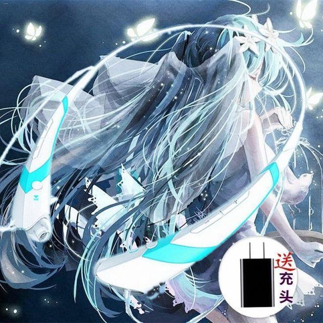 ►◘Tai nghe Sony Hatsune Miku concept bluetooth thể thao không dây ngoài trời tiệc sinh viên