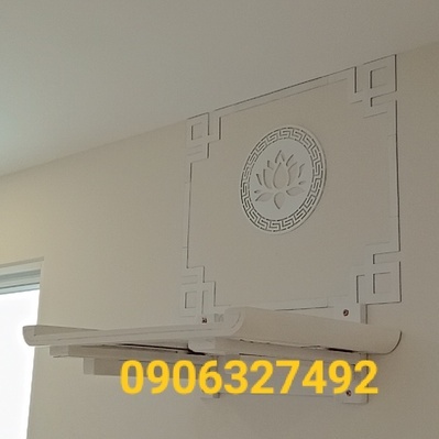 Bàn thờ phật quan âm bồ tát màu trắng 41x61