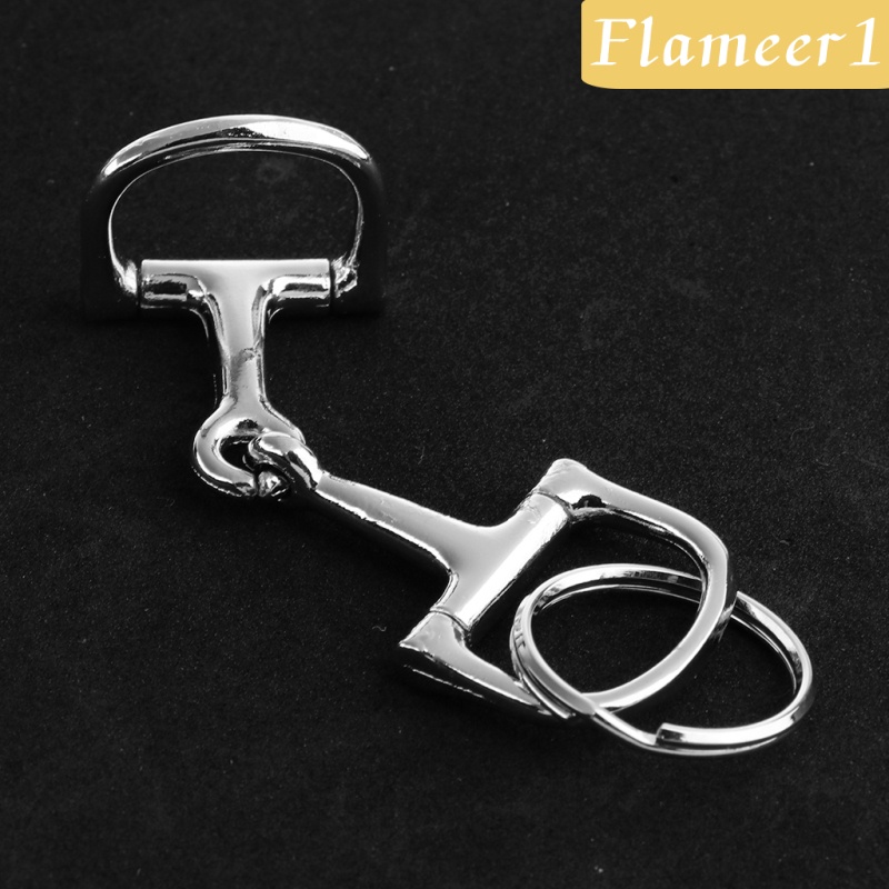 [Flameameer1] Móc Khóa Hợp Kim Bạc Mặt Hình Móng Ngựa Thời Trang Quà Tặng Nam A