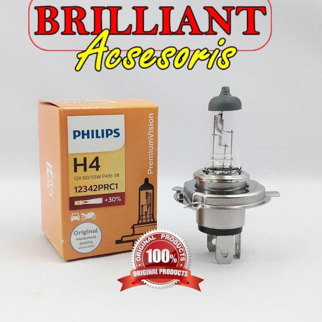 Bóng Đèn Halogen Philips - H4-12V 60 / 55w Cho Xe Hơi