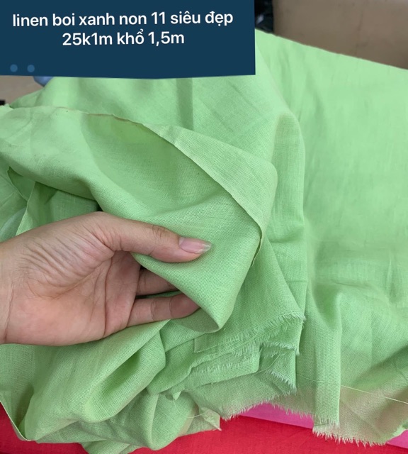 Vải Linen Boi Hàn Quốc 25k.1m có 16 màu