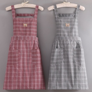 Dây cotton tạp dề chống bẩn tạp dề nhà cửa nấu ăn nhà bếp tạp dề unisex barista đầu bếp tạp dề làm việc tại nhà tạp dề nấu ăn