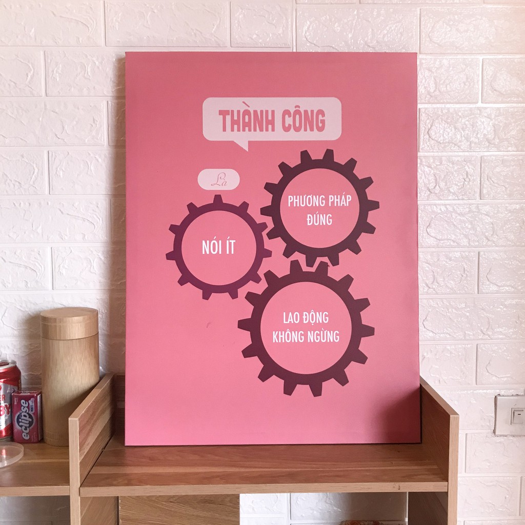 Bộ 10 Tranh Văn Phòng Tạo Động Lực, Những Câu Nói Slogan Hay Trang Trí Văn Phòng, Tranh Canvas Treo Tường, Canvas Home