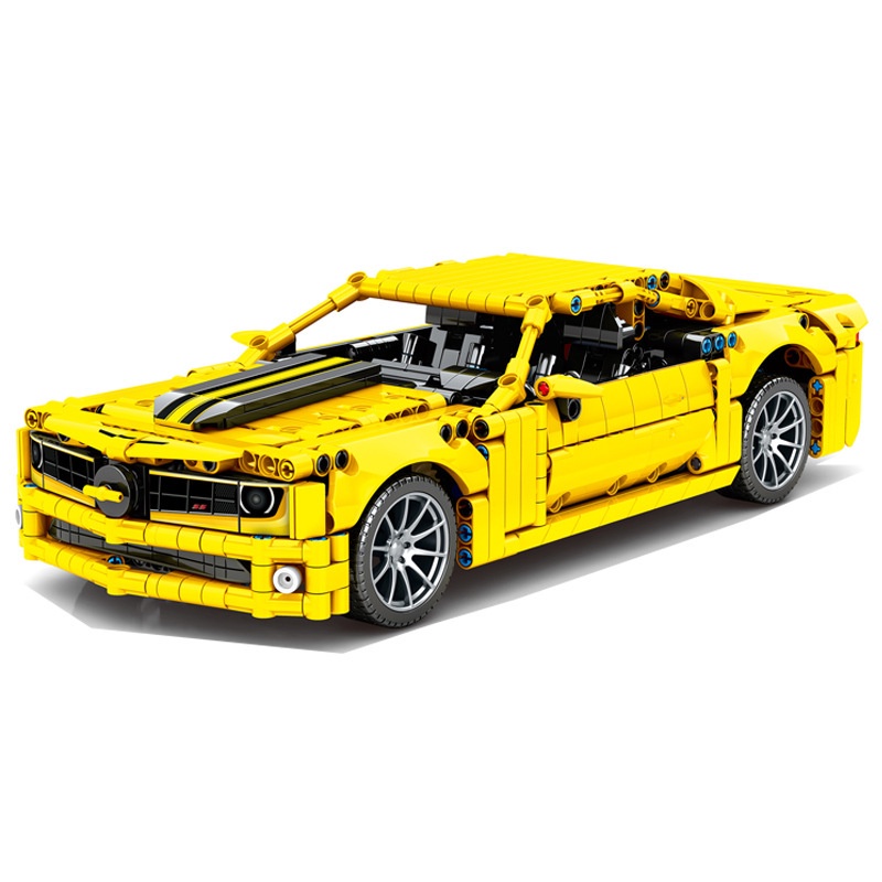 Đồ Chơi Lắp Ráp Kiểu LEGO TECHNIC Siêu Xe Thể Thao Điều Khiển Chevrolet Camaro Yellow Black No SY8617 Với 1099 Mảnh Ghép