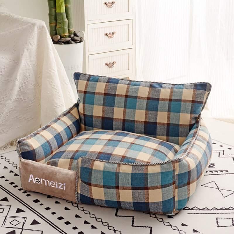 Ổ nệm êm ái, sang xịn mịn cho chó mèo 5kg - 15kg