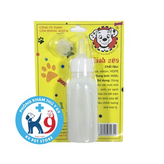 BÌNH TI SỮA NHỎ 50ML CHO CHÓ, MÈO CON HOÀNG KHIÊM