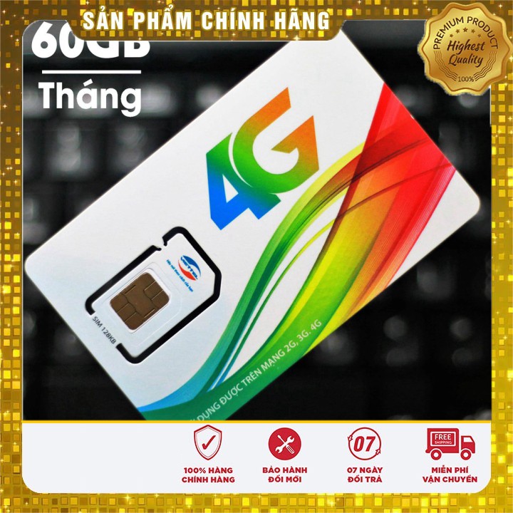 💝 SIM 4G VIETTEL v90 60GB/THÁNG - VÀO MẠNG TỐC ĐỘ CAO - NGHE GỌI NHẮN TIN TẸT GA - KM BÚT CẢM ỨNG SALE